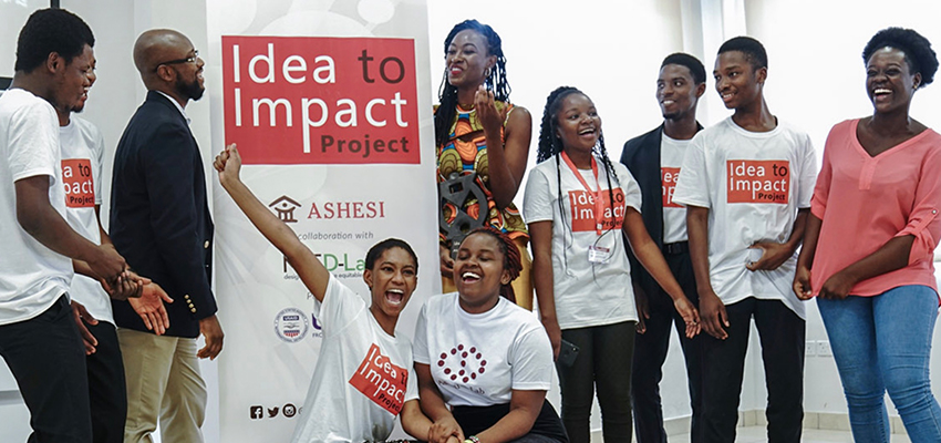 Launch of the Ashesi University-MIT D-Lab Idea to Impact program. Acraa, Ghana, November 2018.