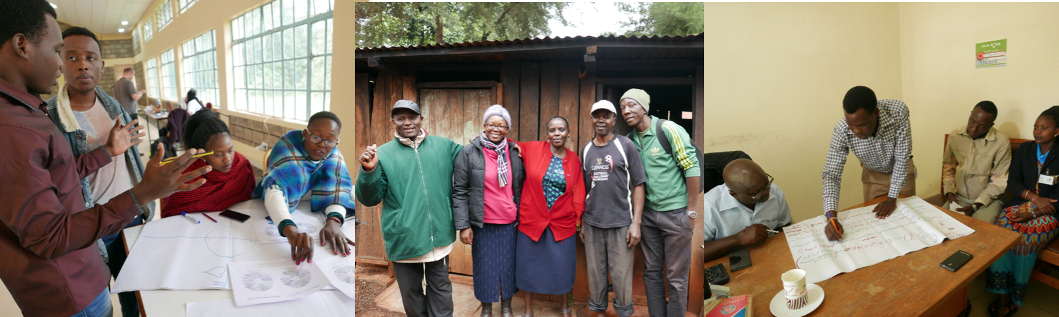 Msitu Ni Fedha (the Micro Forestry team) included Eva Kebadile (Botswana), Galdys Kinya (Kenya), Ismael Matipa (Tanzania), Frank Matovu (Uganda) with the support of organizers Eric Wachira and Peter Linus. Design Facilitator: Claudine Chen (Ireland).