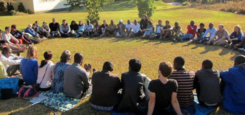Morning circle, International Development Design Summit.