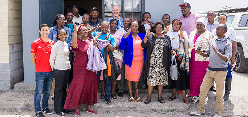  Kwangu Kwako welcomed a delegation from Slum Dwellers International to its facility last month.