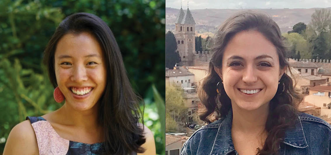 2021 MIT D-Lab Monitoring, Evaluation and Learning Fellows, Kerong Kelly (left) and Claire Danes (right).