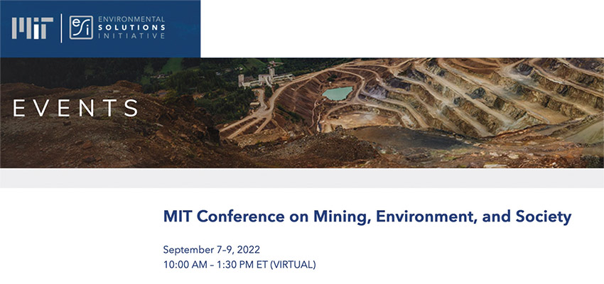 MIT D-Lab's Libby McDonald will participate on a panel on artisanal and small scale mining on Friday, September 6.
