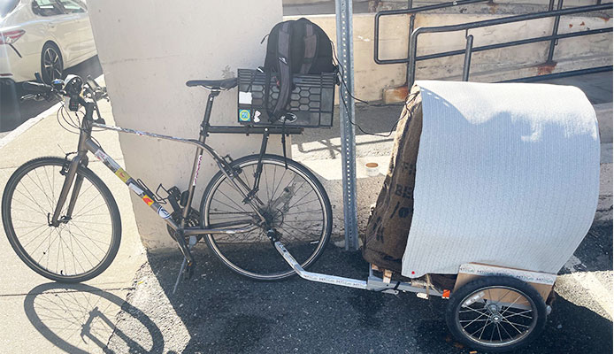 Bicycle with trailer