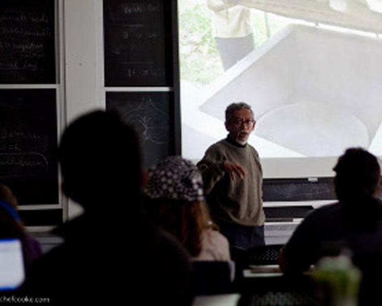 Suprio lecturing in D-Lab: Design class. Photo: Nathan Cooke. Source: D-Lab Archives