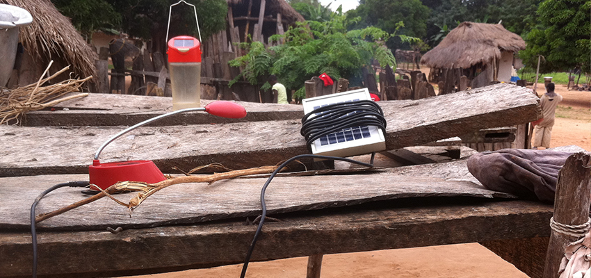 Solar lantern testing, Ghana, 2012.