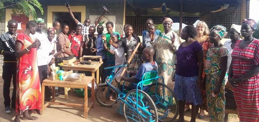 Participants in the Creative Capacity Building workshop in Rhino Camp, Uganda.