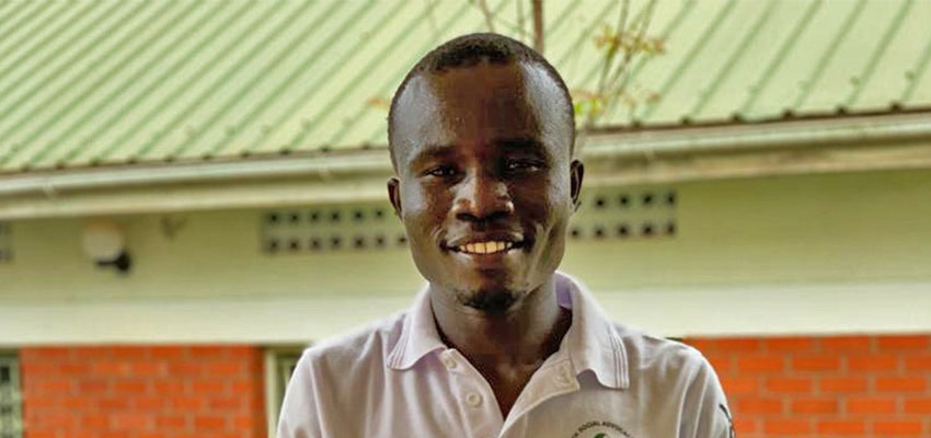 Richard, a refugee participant of IDDS Uganda 2019. Photo: Liz Hunt