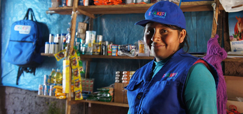 A worker with Chakipi Acceso Peru. Image courtesy of Chakipi.