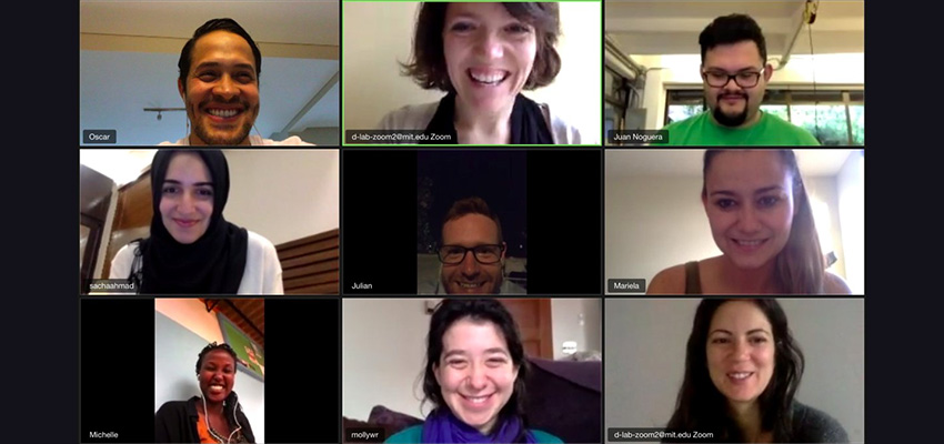 An international group of MIT D-Lab colleagues working together on Zoom!