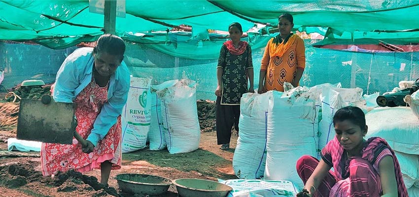 Villagers employed by Khedut Samriddhi. Photo credit: Courtesy Upaya Social Ventures.