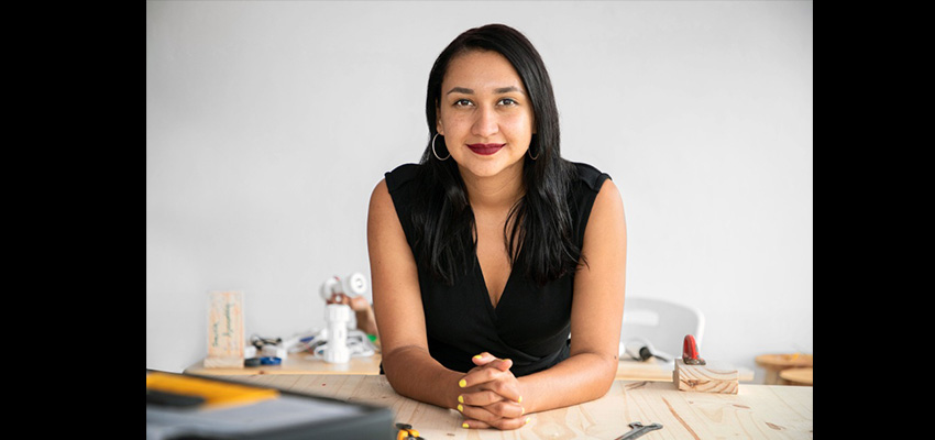 MIT D-Lab's Ta Corrales '16. Photo credit: Smith Assembly