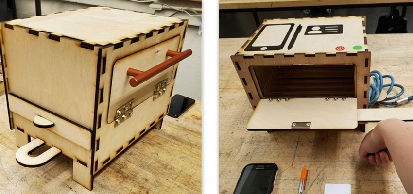 Disinfection box prototypess. Photo: MIT D-Lab