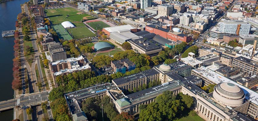 The MIT Morningside Academy for Design will be housed in the School of Architecture and Planning (SA+P). The Metropolitan Warehouse, large brick building at center right, is undergoing renovation and will be the new home of the Department of Architecture and other units of SA+P. Credits: Photo: AboveSummit, Christopher Harting 