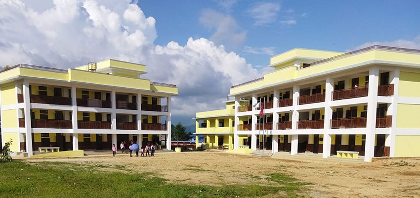 An image of Shree Mahendra Secondary School in Padampokhari, Hetauda. Photo: Shree Mahendra Secondary School