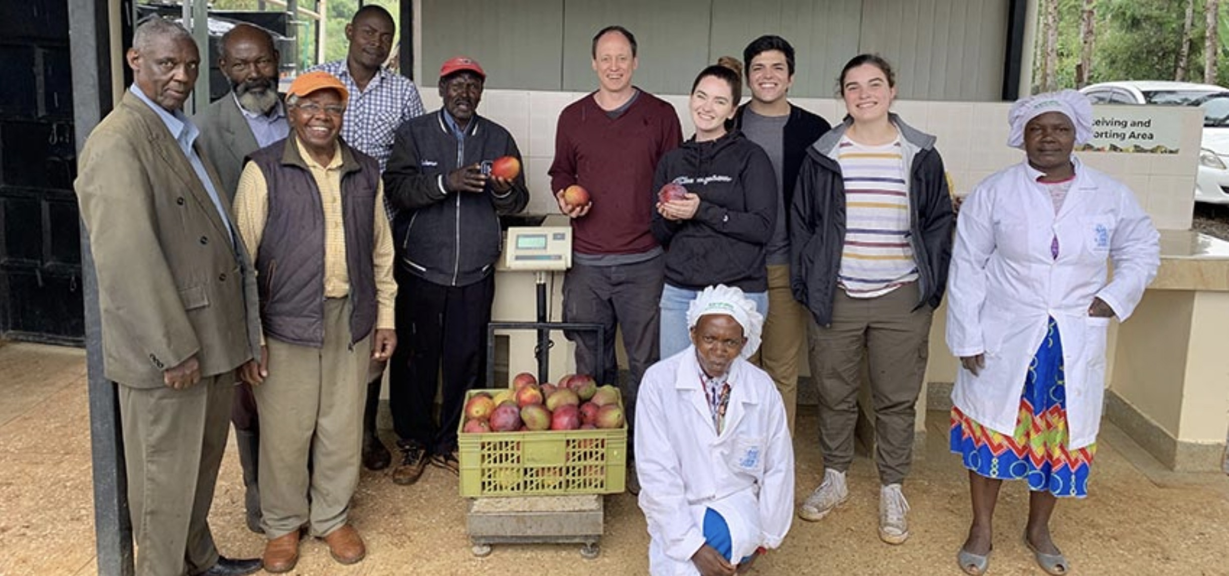 Former MIT D-Lab Research Engineer Eric Verploegen (center rear) with D-Lab students and community members in Nairobi, Kenya during MIT's Independent Activities Period in 2022. The team was exploring new evaporative cooler designs that use more sustainable materials, while improving performance and usability. Photo: Courtesy MIT D-Lab