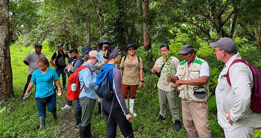 Caption: Field trip understanding the Amazonian ecosystem. Photo: Amanatari