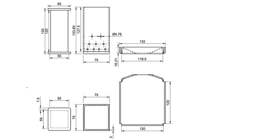 Diagram of a cold oil press.