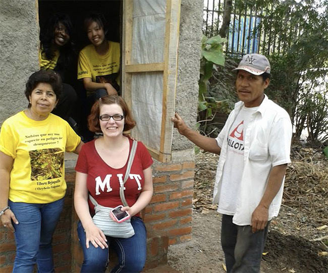 Santa Ana residents with D-Lab visitors.