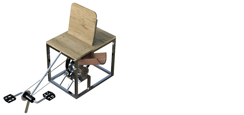 CAD design of Shea nut grinder.