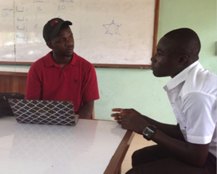 Interviews with students in Ghana.