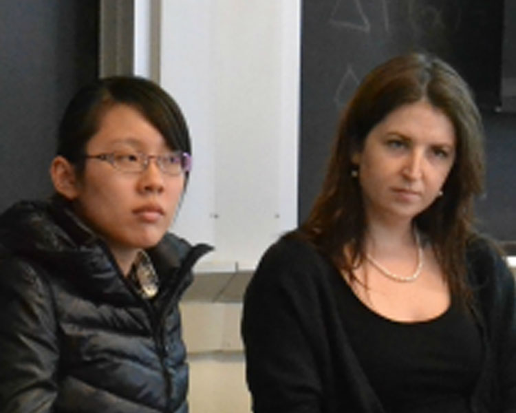 (l-r) Shuyue Liu and Corrine Carland