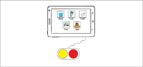 Sketch of button board