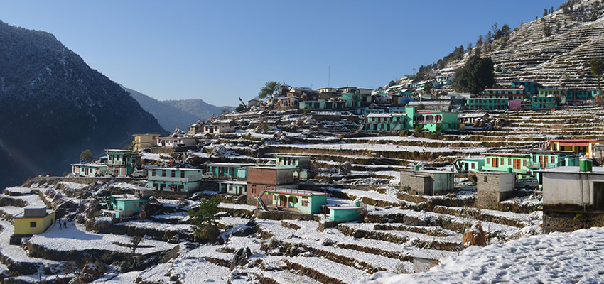 Village of Ransi, after the previous day’s snowfall.