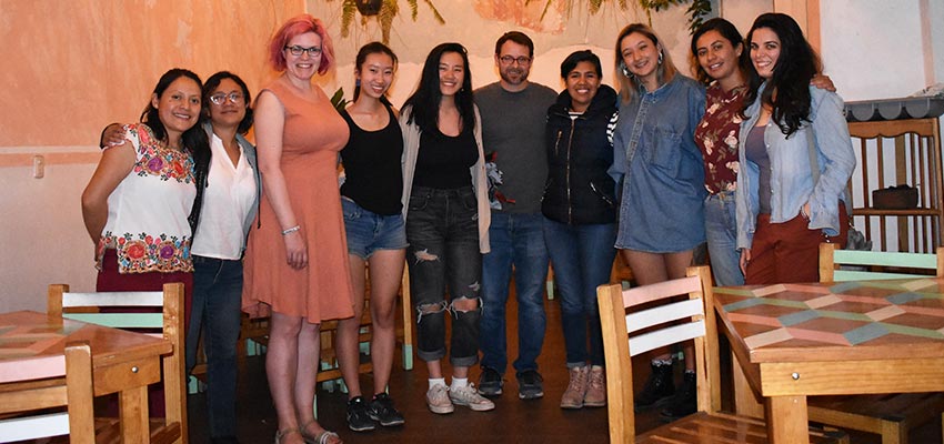 Our final dinner in Oaxaca with Oaxin and Tejiendo Alianzas.