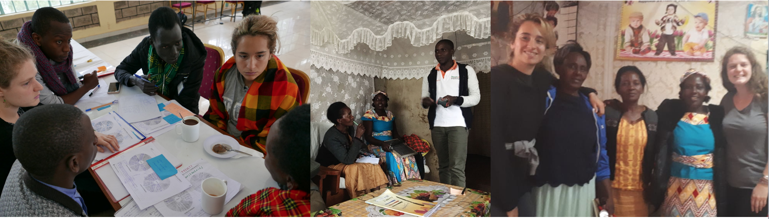 The Solar Team "Solar Chama": Lydia Muthanje (Kenya), Kelvin Mwangi (Kenya), John Jal (South Sudan), Charlotte Castelnau (France), Claudia Cuevas (Spain). Design Facilitators: Alois Mbutura & Roy Ombatti (Kenya).